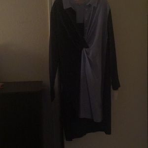2 shades blue dress/shirt